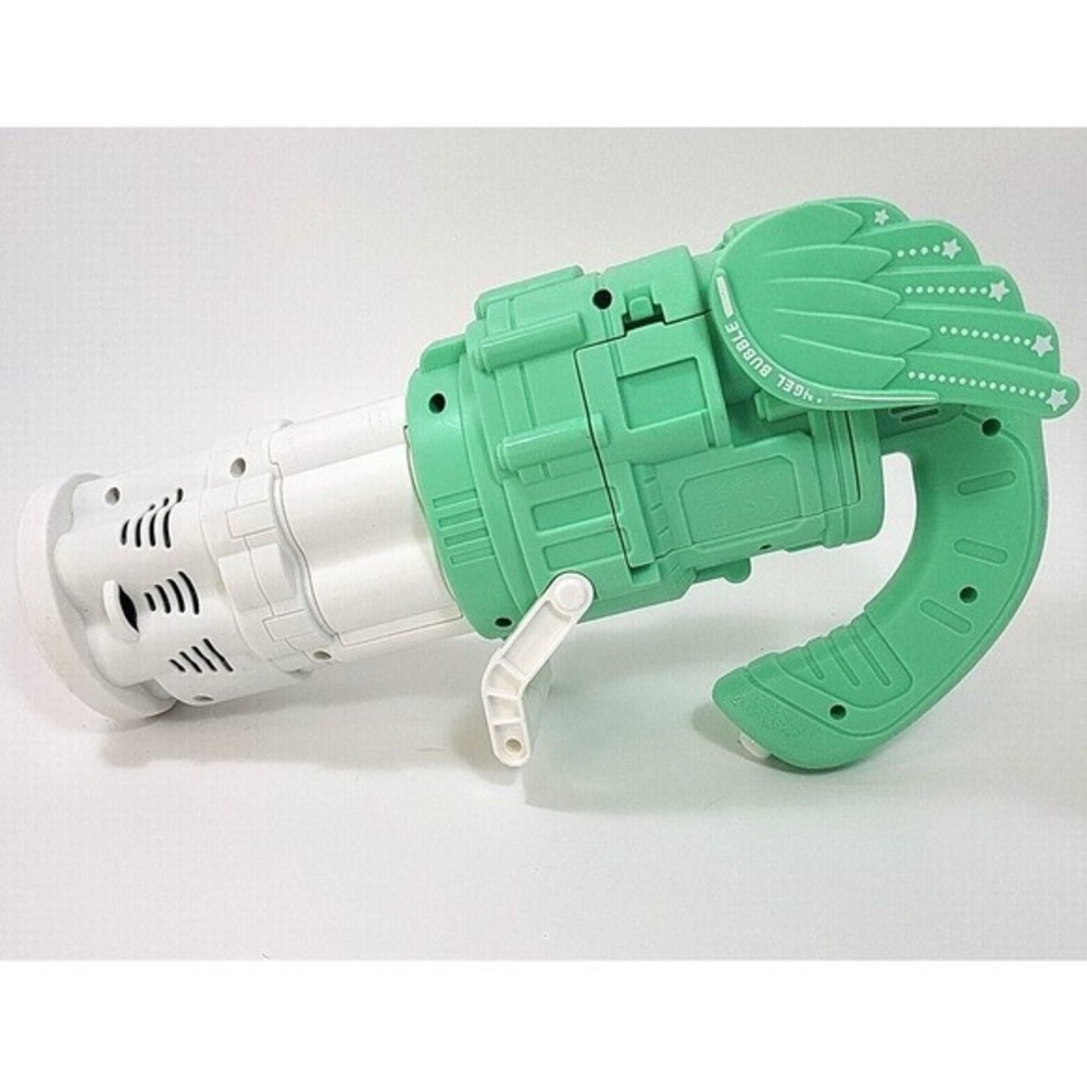 Bubble Machine Electric Music Light 10 Holes Green Batteries NOT Included Open